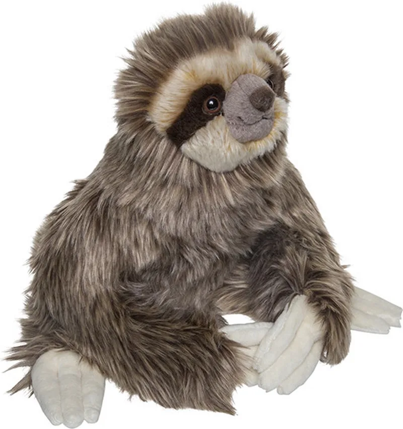 knuffel Luiaard - 30 cm - bruin - pluche - knuffeldieren från Nature Planet i Flerfärgad – produktbild