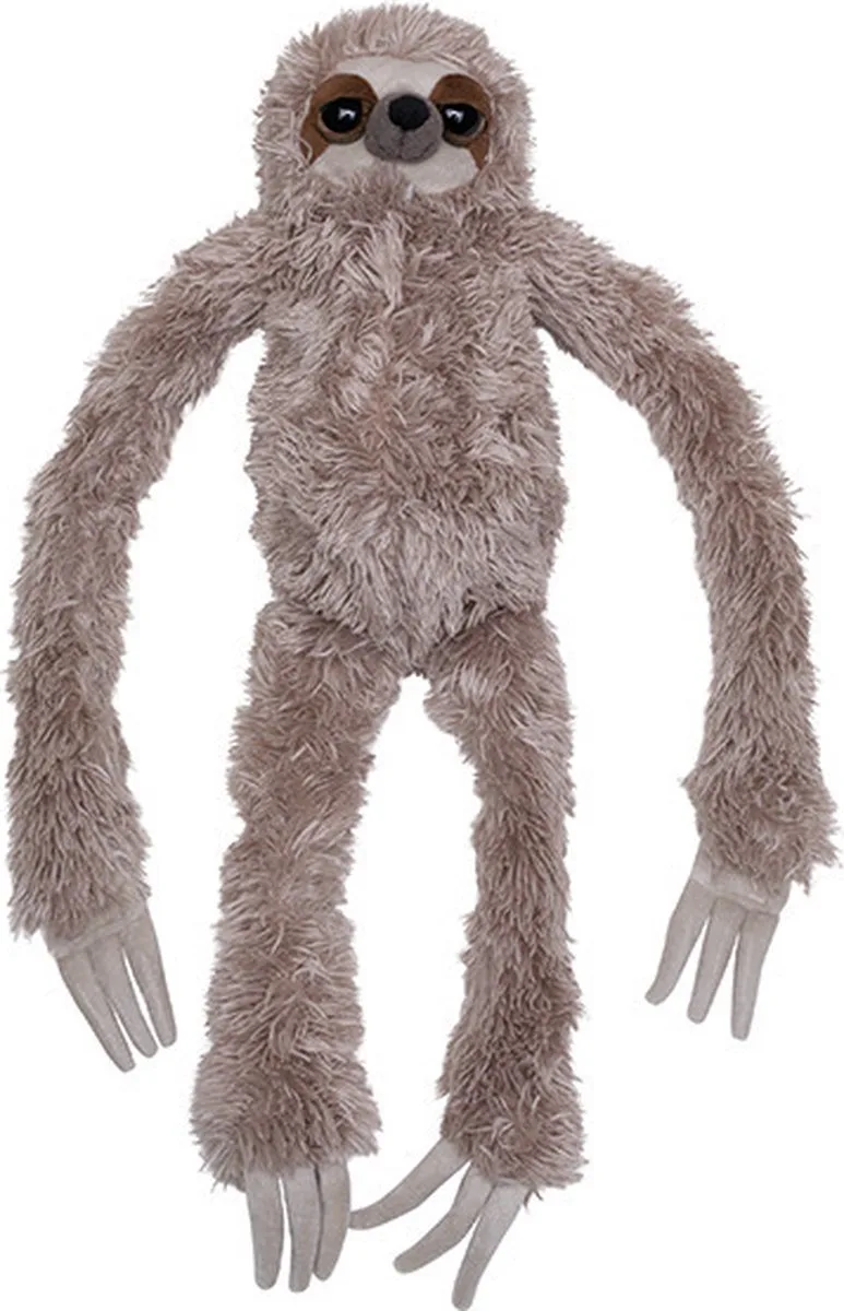 knuffel luiaard - 60 cm - knuffeldier - beige - kinderen van Nature Planet in Meerkleurig – productfoto