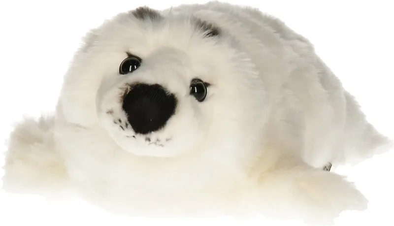 knuffel zeehond - 40 cm - zeedieren - knuffeldieren - knuffelzeehond de Nature Planet en Blanc – photo produit