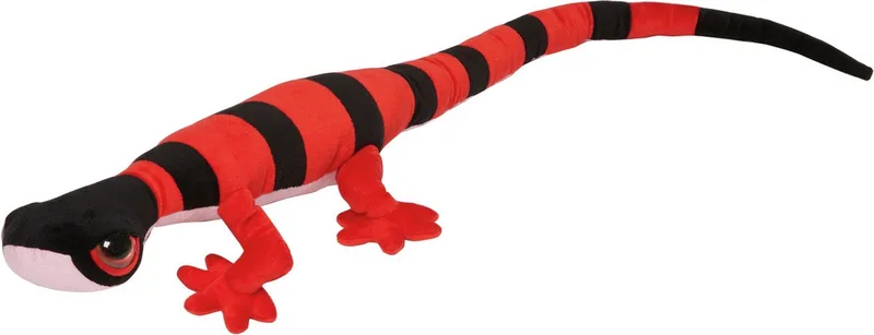 Knuffeldier Arizona Gekko Hagedis - zachte pluche stof - premium knuffels - rood/zwart - 112 cm by Nature Planet in Red – product photo