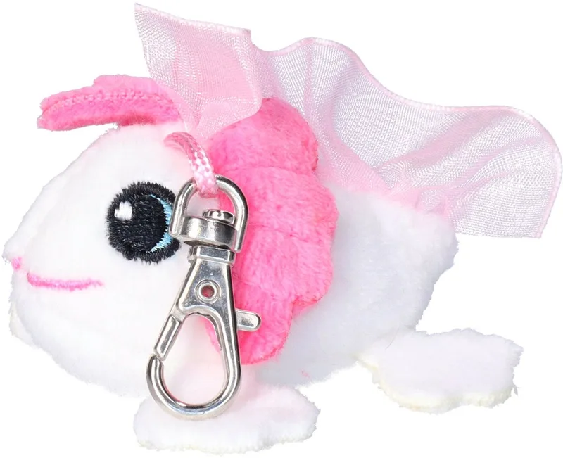 Knuffeldier axelotl sleutelhanger - zachte pluche stof - veel details - 6 cm - Cadeau - Kinderen från Nature Planet i Vit – produktbild