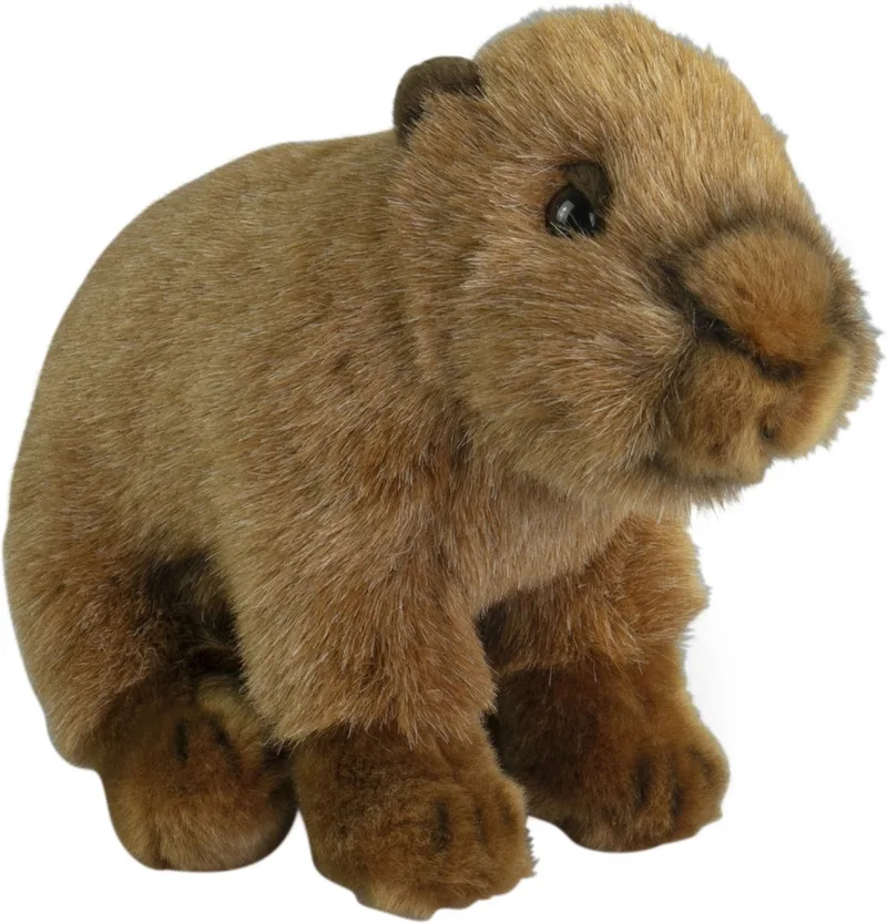 Knuffeldier Capybara - zachte pluche stof - premium knuffels - 18 cm van Nature Planet in Bruin – productfoto