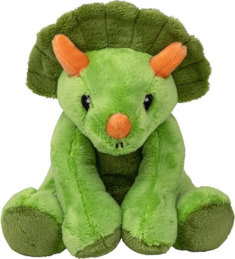 Knuffeldier Dinosaurus Triceratops - pluche knuffel - 20 cm - Speelgoed knuffeldieren by Nature Planet in Multicolour – product photo