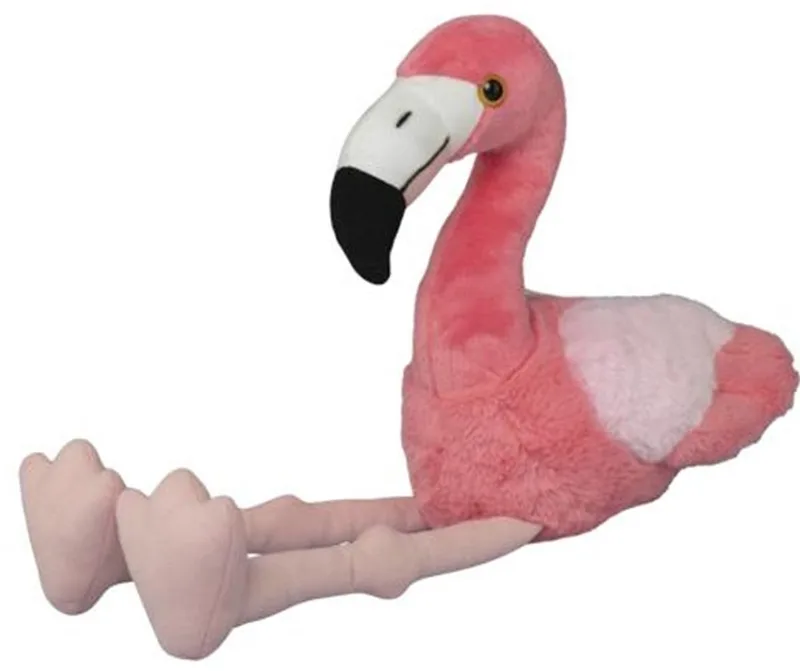 Knuffeldier Flamingo - zachte pluche stof - veel details - 27 cm - Cadeau - Kinderen by Nature Planet in Pink – product photo