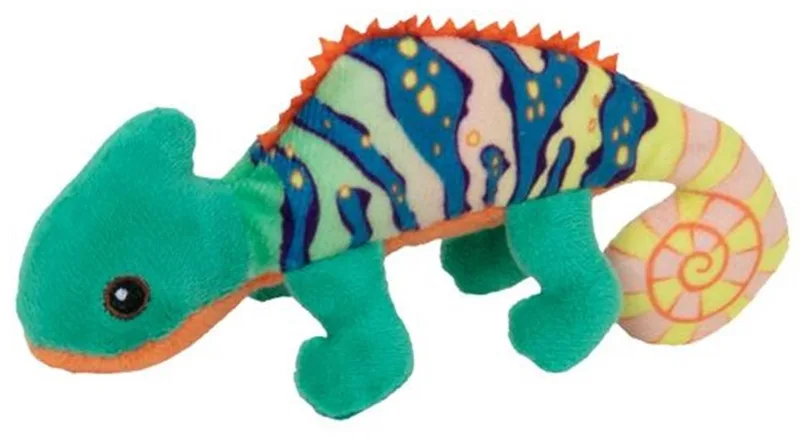 Knuffeldier Kameleon - zachte pluche stof - veel details - kleuren - 13 cm - Cadeau - Kinderen by Nature Planet in Multicolour – product photo