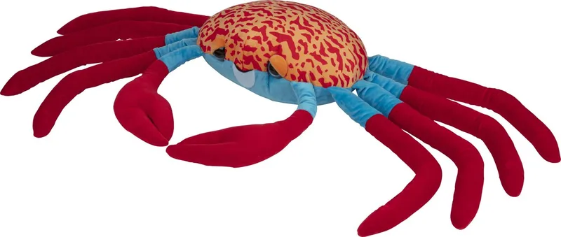 Knuffeldier Krab - zachte pluche stof - premium knuffels - rood/blauw - 120 cm by Nature Planet in Red – product photo