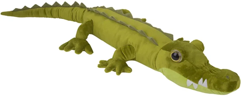Knuffeldier krokodil - pluche grote knuffel - 110 cm - krokodillen knuffels - waterdier van Nature Planet in Groen – productfoto