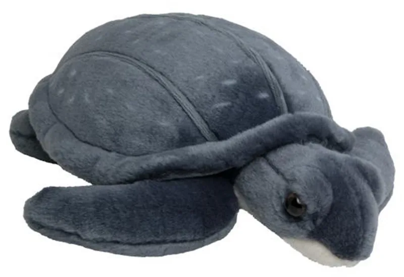 Knuffeldier leder zeeschildpad - zachte pluche stof - veel details - 30 cm - Cadeau - Kinderen - Zeedieren by Nature Planet in Blue – product photo