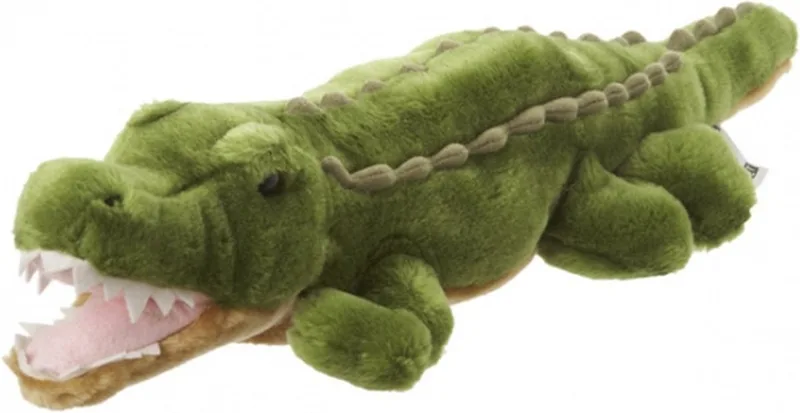 krokodil knuffel - 48 cm - pluche - knuffeldieren - voor kinderen by Nature Planet in Green – product photo