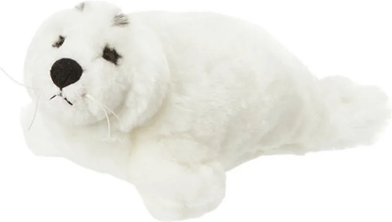 Nature Plante Pluche zeehond - knuffel - zachte pluche stof - 16 cm - zeedieren knuffel de Nature Planet en Blanc – photo produit