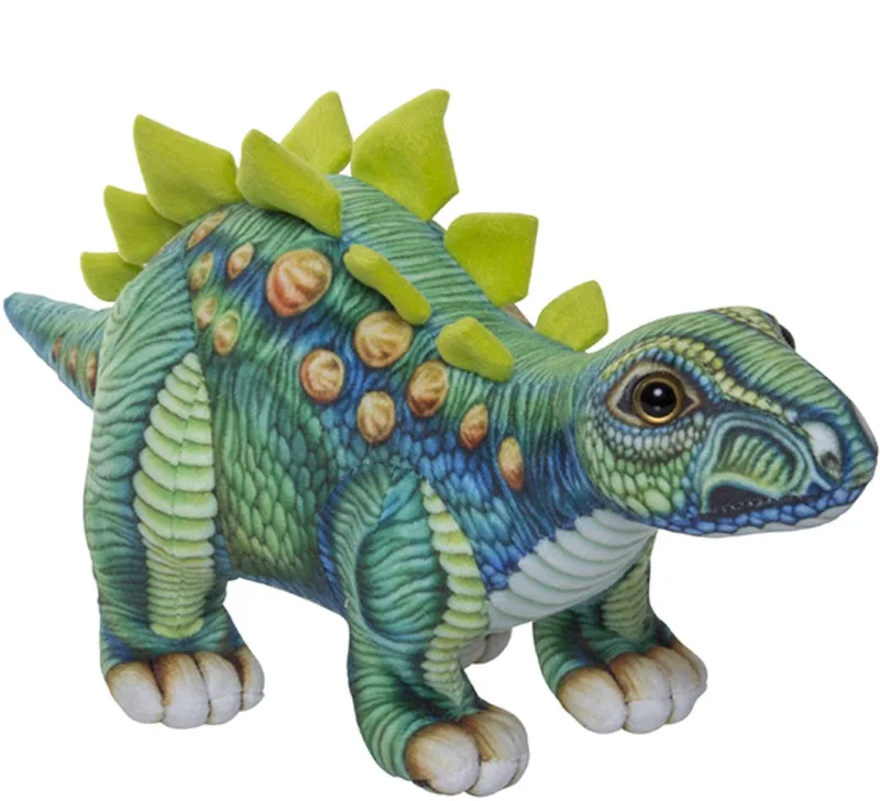 Nature Plantet Dinosaurus knuffel - stegosaurus - 30 cm - pluche dinosariër van Nature Planet in Meerkleurig – productfoto