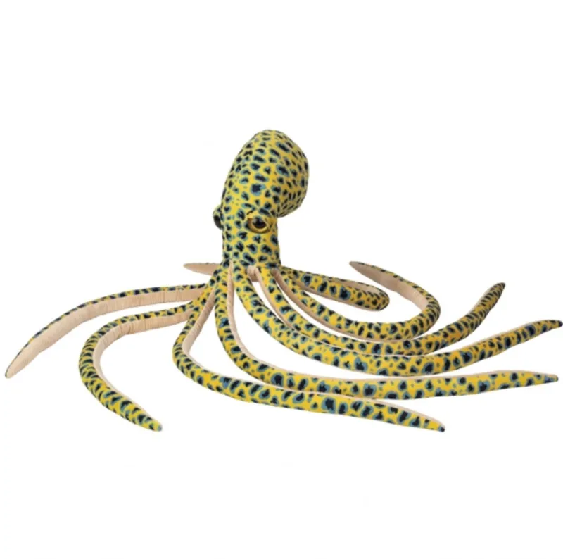 octopus knuffel - pluche inktvis - knuffeldier - 100 cm - zeedier van Nature Planet in Geel – productfoto
