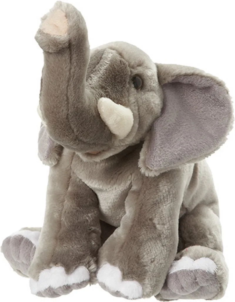olifant knuffel - pluche - 18 cm - knuffeldieren - voor kinderen by Nature Planet in Multicolour – product photo