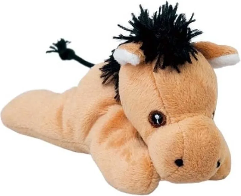 Paardje - lichtbruin - 13 cm - pluche dieren knuffels - Paarden van Nature Planet in Meerkleurig – productfoto