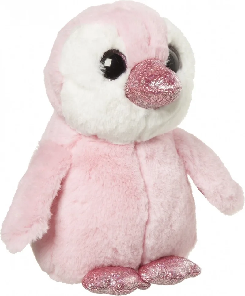 Pinguin - 18 cm - pluche dieren knuffels - Pinguins - kraamcadeau by Nature Planet in Pink – product photo