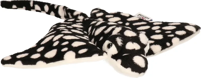 Pluche Adelaarsrog knuffel - 40 cm - knuffeldier - zeedieren - speelgoed - kinderen - rog de Nature Planet en Multicolore – photo produit