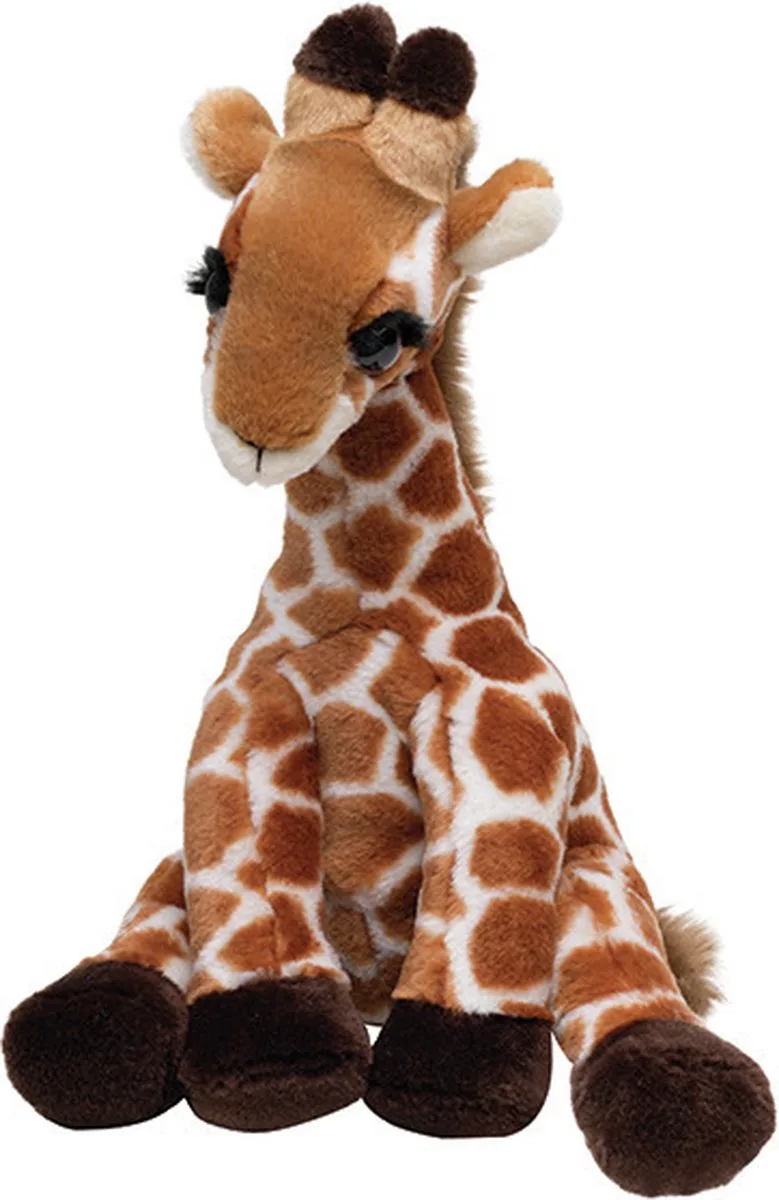 Pluche Afrikaanse Giraffe knuffel - 30 cm - knuffeldier - wilde dieren - speelgoed - kinderen från Nature Planet i Flerfärgad – produktbild