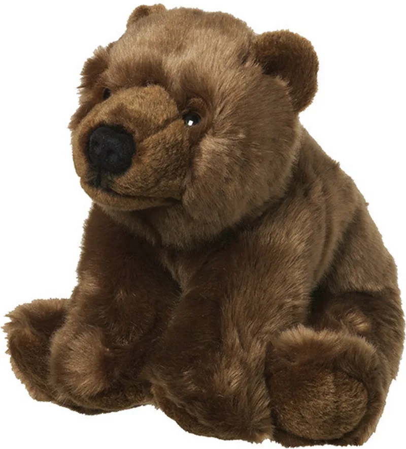 Pluche beer - knuffel beer - 22 cm - beren knuffelbeesten de Nature Planet en Marron – photo produit