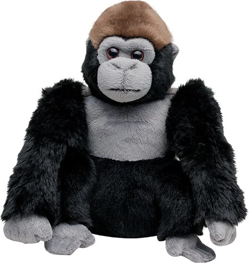 Pluche berg Gorilla aap knuffel van 22 cm - Dieren speelgoed knuffels cadeau - Apen by Nature Planet in Multicolour – product photo