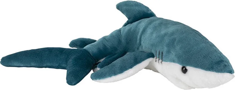 pluche blauwe Haai knuffel - 40 cm - Dieren speelgoed - knuffels cadeau - Haaien Knuffeldieren/beesten by Nature Planet in Multicolour – product photo