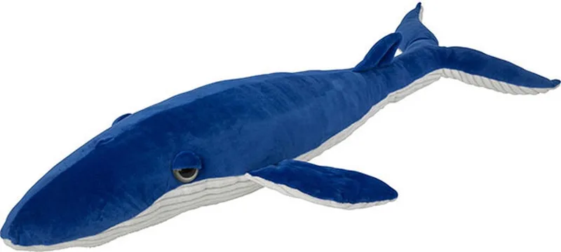 Pluche blauwe vinvis - walvis knuffel - 95 cm - walvissen knuffels by Nature Planet in Multicolour – product photo