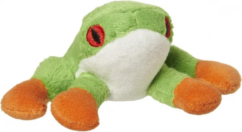 pluche boomkikker knuffel - 10 cm - Kikkers - knuffeldieren van Nature Planet in Meerkleurig – productfoto
