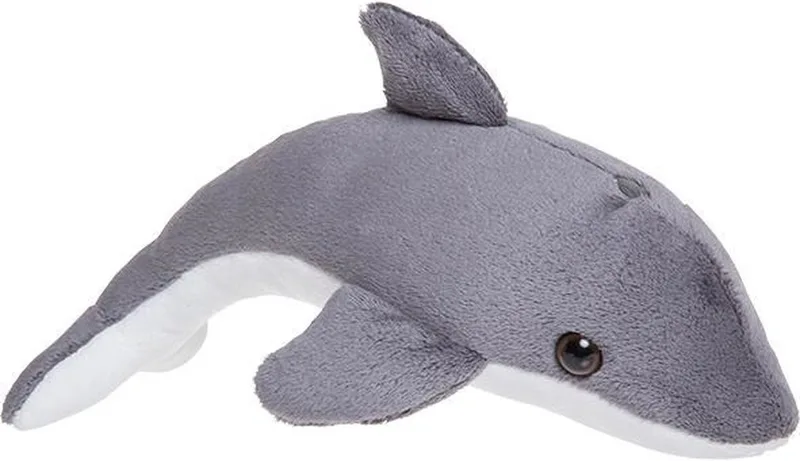 pluche bruinvis knuffel - 26 cm - walvis achtigen - zeedieren knuffels by Nature Planet in Multicolour – product photo