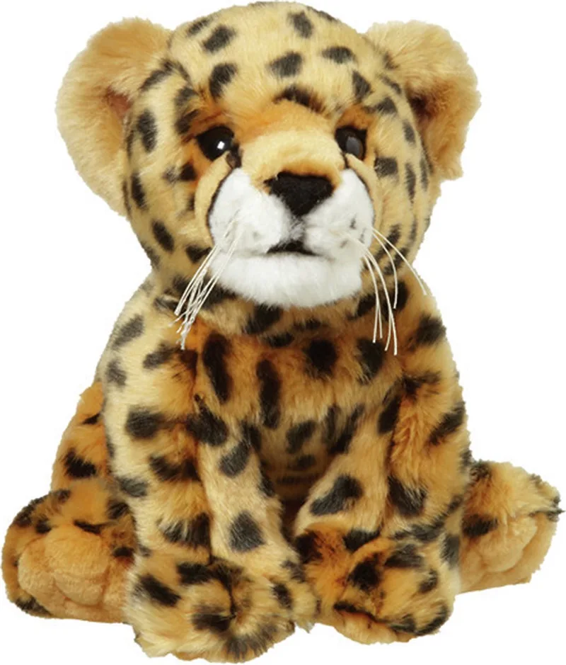 Pluche cheetah - jachtluipaard knuffel - 22 cm - wilde dieren knuffel - dieren speelgoed knuffel by Nature Planet in Multicolour – product photo