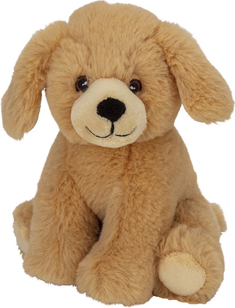 pluche dieren knuffel - Golden Retriever hond - 17 cm - speelgoed honden cadeau från Nature Planet i Blond – produktbild