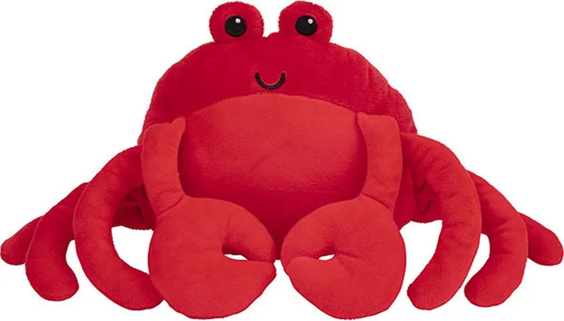 Pluche dieren knuffel Krab - van 25 cm - krabben knuffels de Nature Planet en Rouge – photo produit