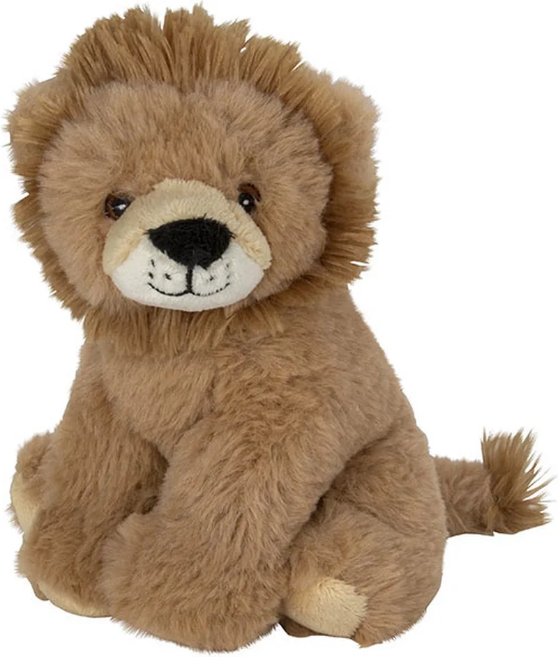 Pluche dieren knuffels Leeuw van 16 cm - Knuffeldieren speelgoed by Nature Planet in Multicolour – product photo