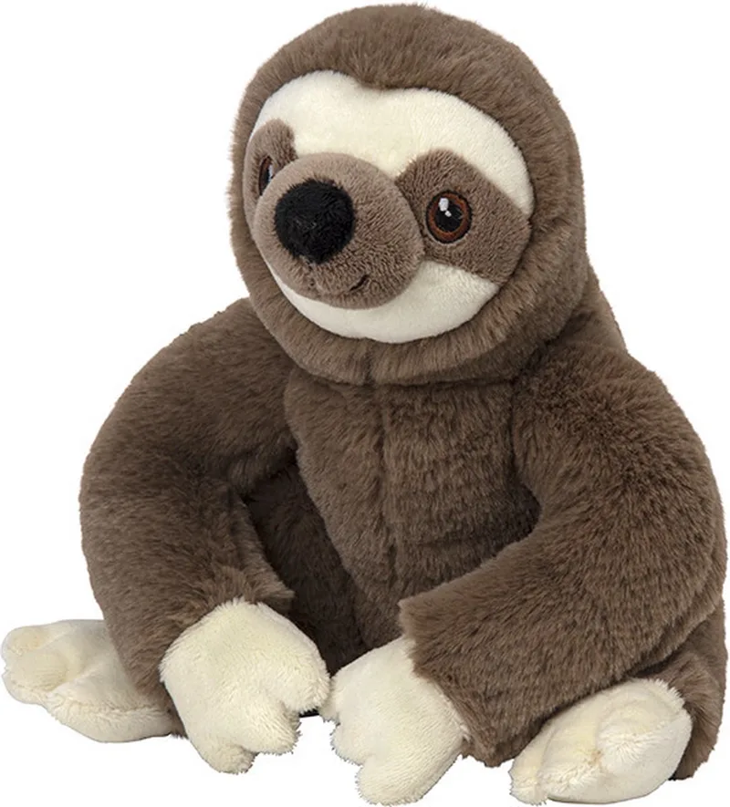 Pluche dieren knuffels Luiaard van 25 cm - Knuffeldieren speelgoed van Nature Planet in Meerkleurig – productfoto