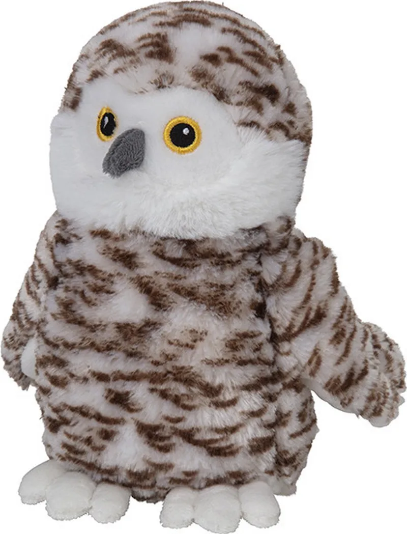 Pluche dieren knuffels Sneeuwuil van 22 cm - Knuffeldieren vogels speelgoed by Nature Planet in Multicolour – product photo