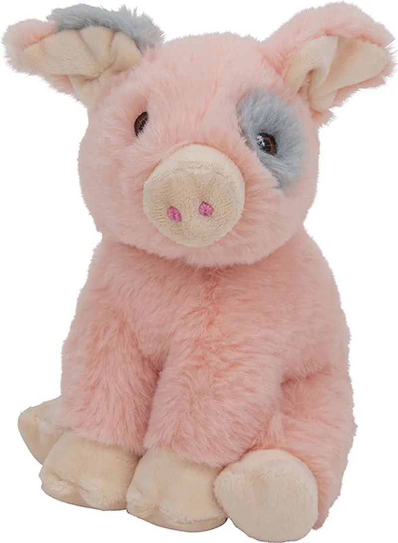 Pluche dieren knuffels Varken/biggetje van 18 cm - Knuffeldieren speelgoed by Nature Planet in Multicolour – product photo