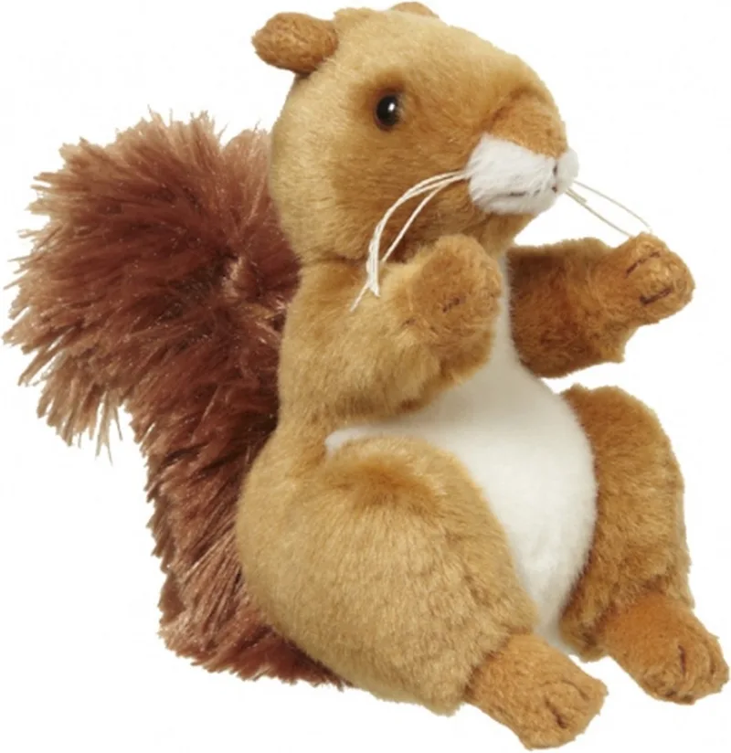 pluche eekhoorn knuffel - 11 cm - Bosdieren - knuffels - speelgoed by Nature Planet in Multicolour – product photo