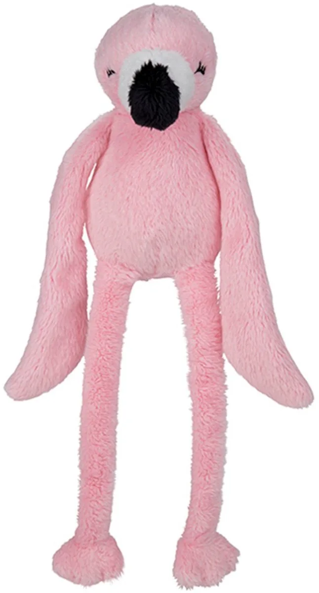 Pluche Flamingos - 30 cm - knuffeldier - tropische vogel van Nature Planet in Meerkleurig – productfoto