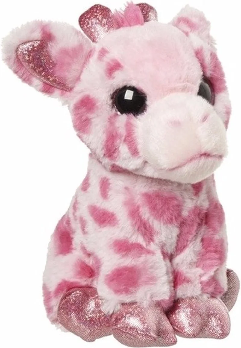Pluche giraffe knuffel 23 cm by Nature Planet in Pink – product photo