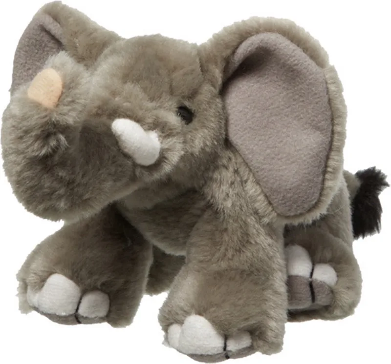 Pluche kleine olifant knuffel van 15 cm - Dieren speelgoed knuffels cadeau - Olifanten Knuffeldieren by Nature Planet in Multicolour – product photo