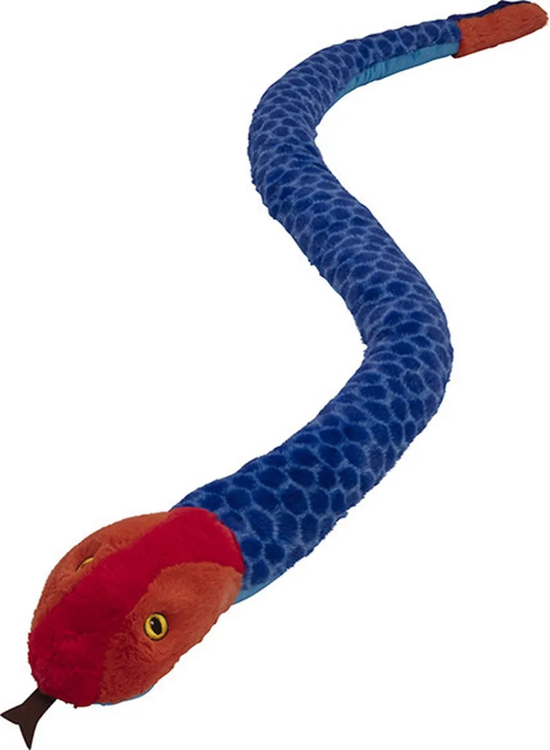 pluche knuffel - blauwe koraalslang - 150 cm - dieren knuffels by Nature Planet in Multicolour – product photo