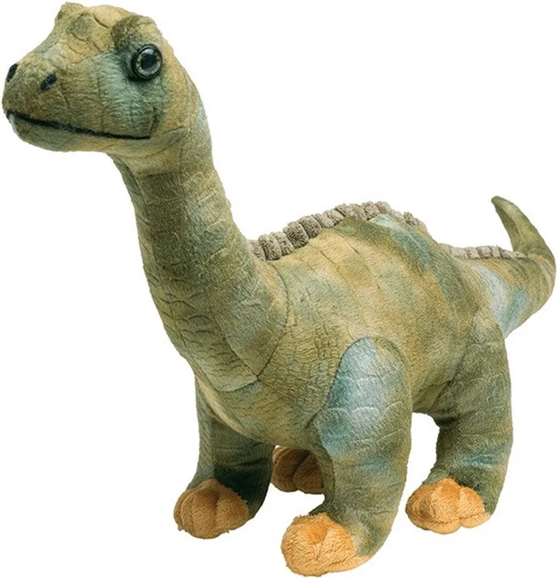Pluche knuffel Dinosaurus Diplodocus - 50 cm - groen - dieren fra Nature Planet i Flerfarvet – produktbillede