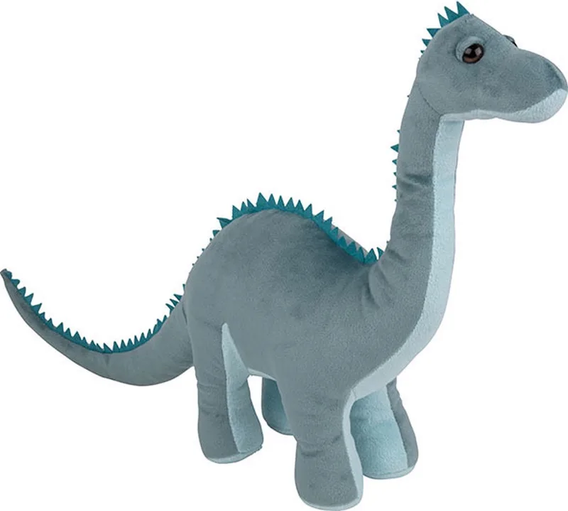 Pluche knuffel - dinosaurus Diplodocus - grijs - van 40 cm - speelgoed dieren de Nature Planet en Multicolore – photo produit