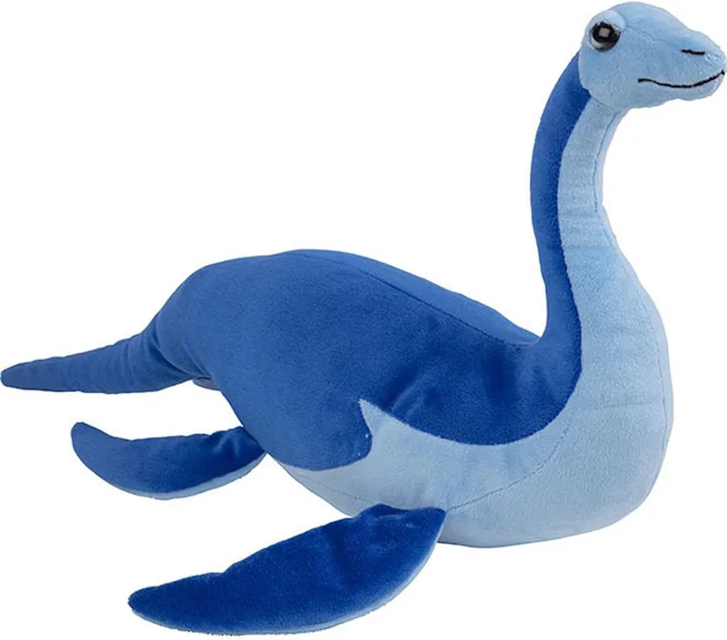 Pluche knuffel dinosaurus Plesiosaurus - 43 cm - Knuffeldieren Dino speelgoed van Nature Planet in Meerkleurig – productfoto