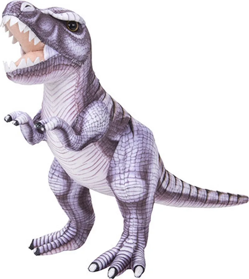 Pluche knuffel dinosaurus T-Rex purple - Dino speelgoed 30 cm de Nature Planet en Multicolore – photo produit