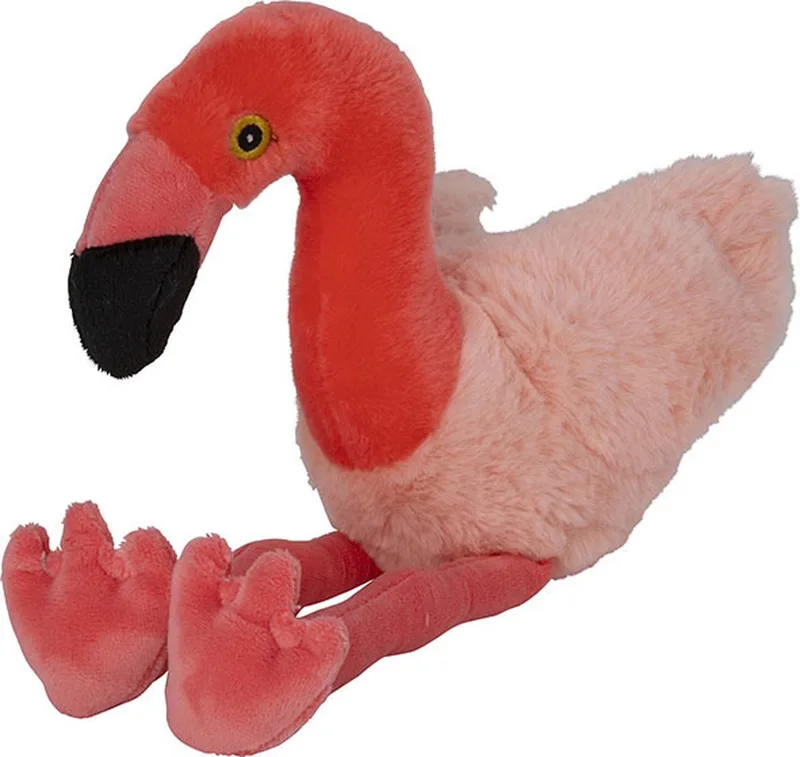 Pluche knuffel flamingo vogel van 32 cm - Speelgoed knuffeldieren by Nature Planet in Pink – product photo