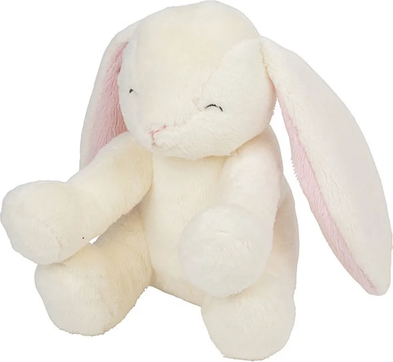 Pluche knuffel konijn van 20 cm - Speelgoed knuffeldieren konijnen van Nature Planet in Wit – productfoto