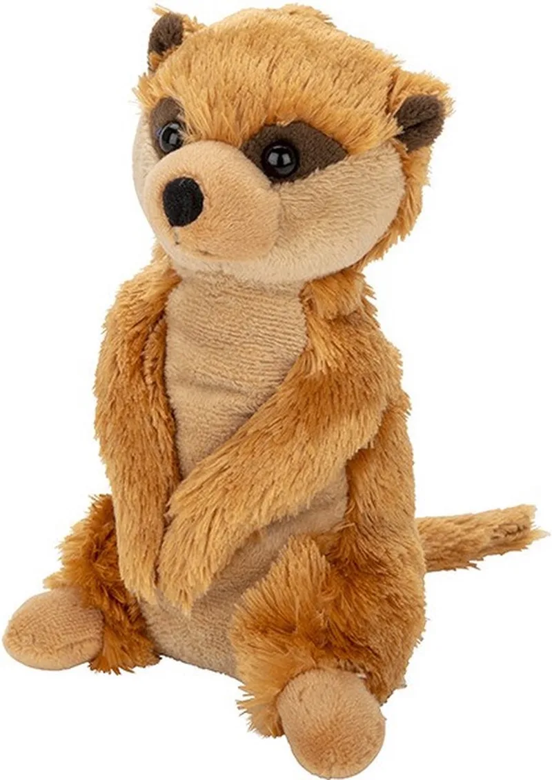 Pluche knuffel Stokstaartje van 17 cm - Dieren knuffelbeesten voor kinderen of decoratie by Nature Planet in Multicolour – product photo