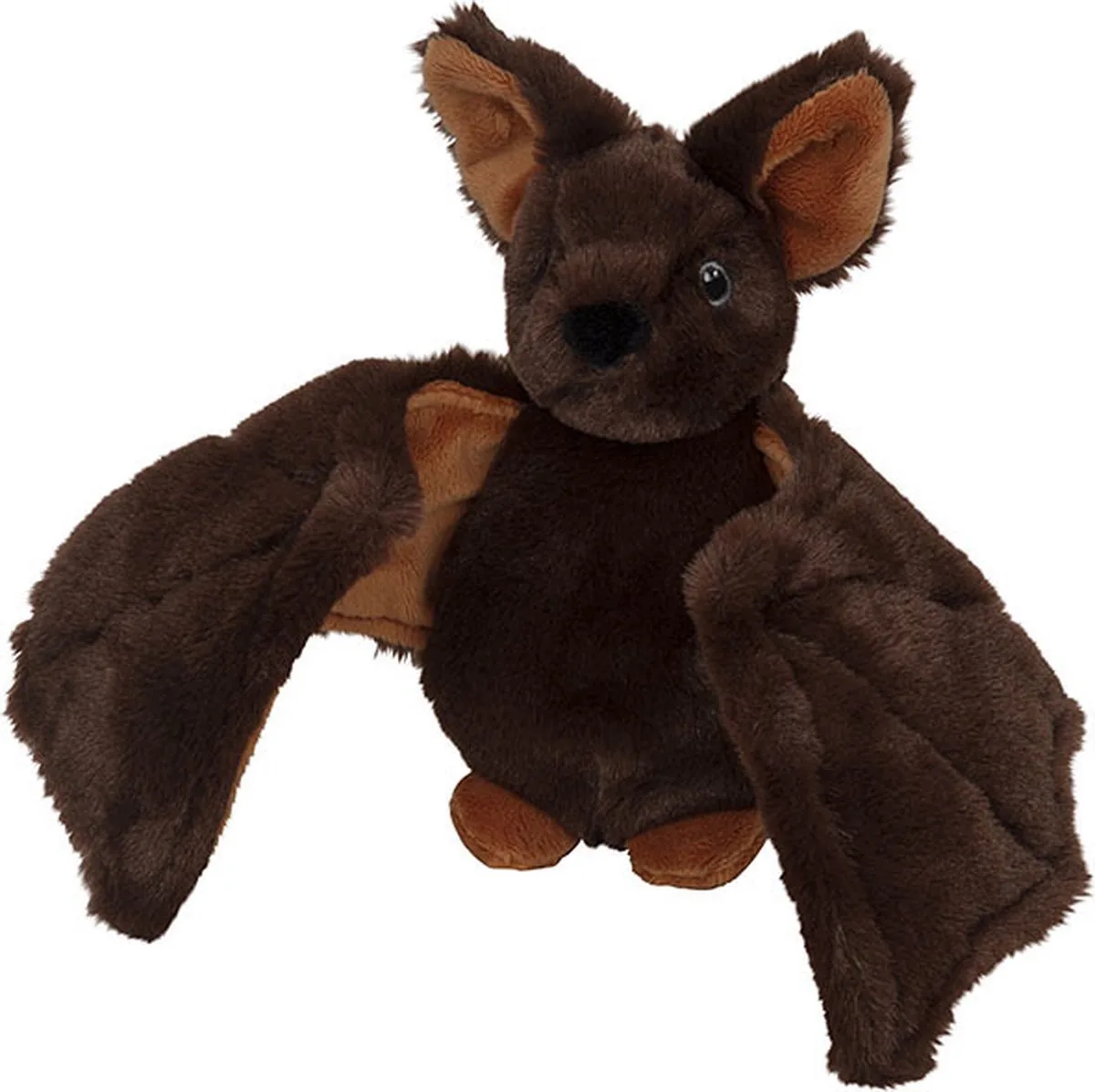 Pluche knuffel vleermuis - 21 cm - vleermuizen knuffels de Nature Planet en Marron – photo produit