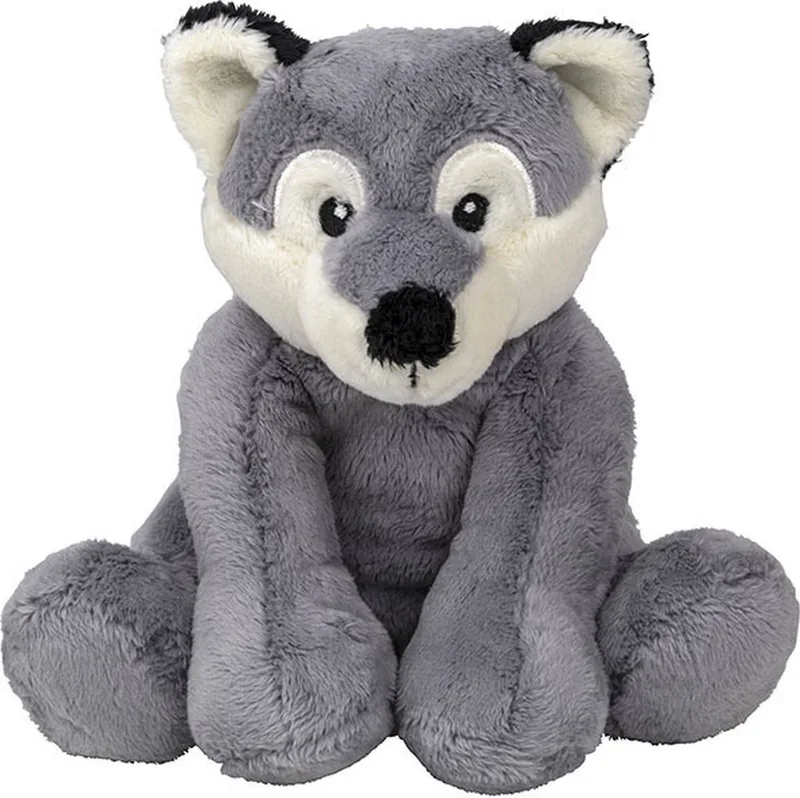 Pluche knuffel wolf - 20 cm - Wolven dieren knuffels - cadeau - kinderen by Nature Planet in Grey – product photo