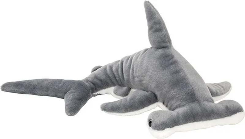 pluche knuffeldier - Hamerhaai - grijs - 54 cm - Haaien - Vissen - Zeedieren fra Nature Planet i Flerfarvet – produktbillede