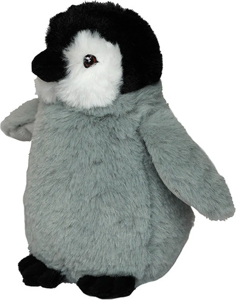 Pluche Koningspinguin kuiken -17 cm - pinguin knuffel - Konings pinguins från Nature Planet i Flerfärgad – produktbild